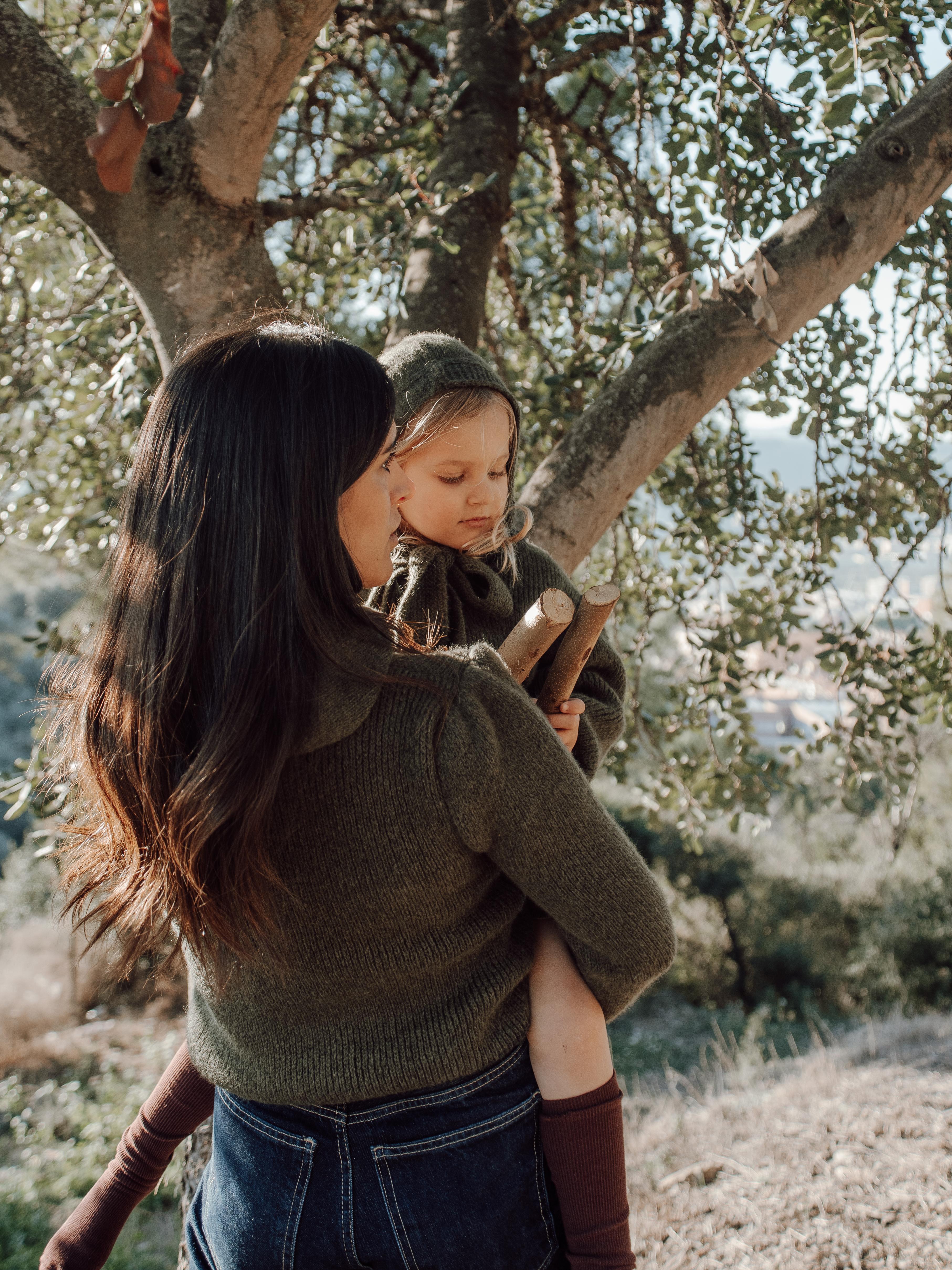 DELUEM x AMELIA -CHAQUETA MAGGIE KIDS- GREEN AND GREY