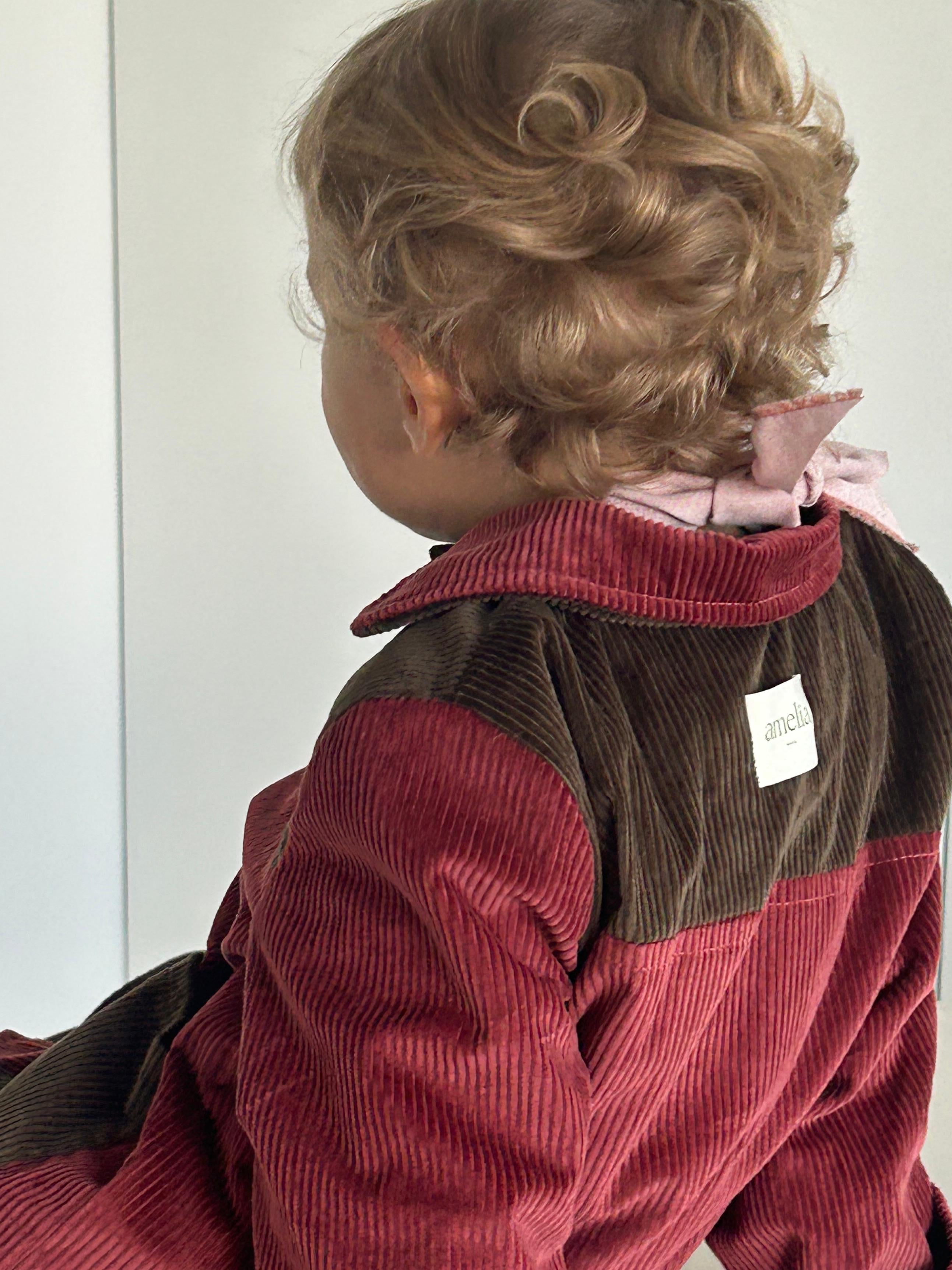 Catalina's Jacket in Marsala and Chocolate