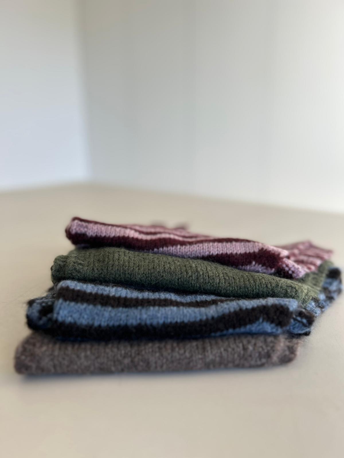 DELUEM x AMELIA - BANDANA KIDS DE PUNTO ALCOTT BORDEAUX