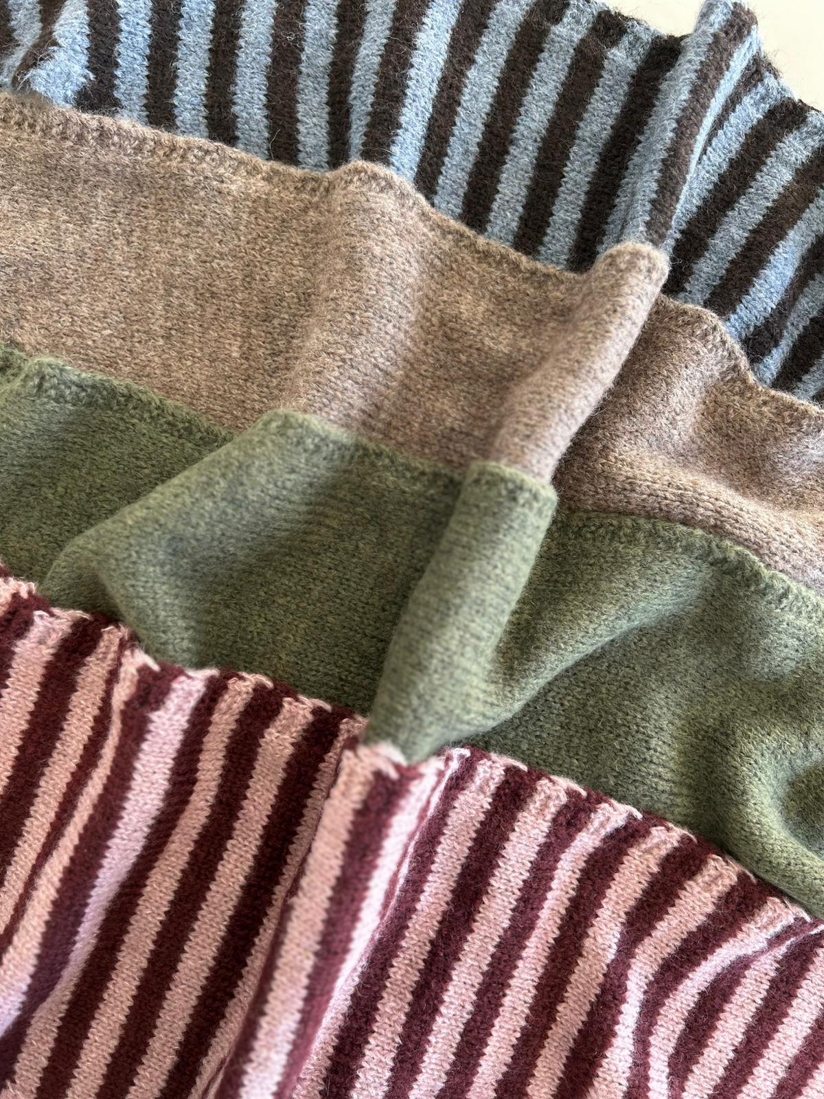 DELUEM x AMELIA - BANDANA KIDS DE PUNTO ALCOTT BORDEAUX