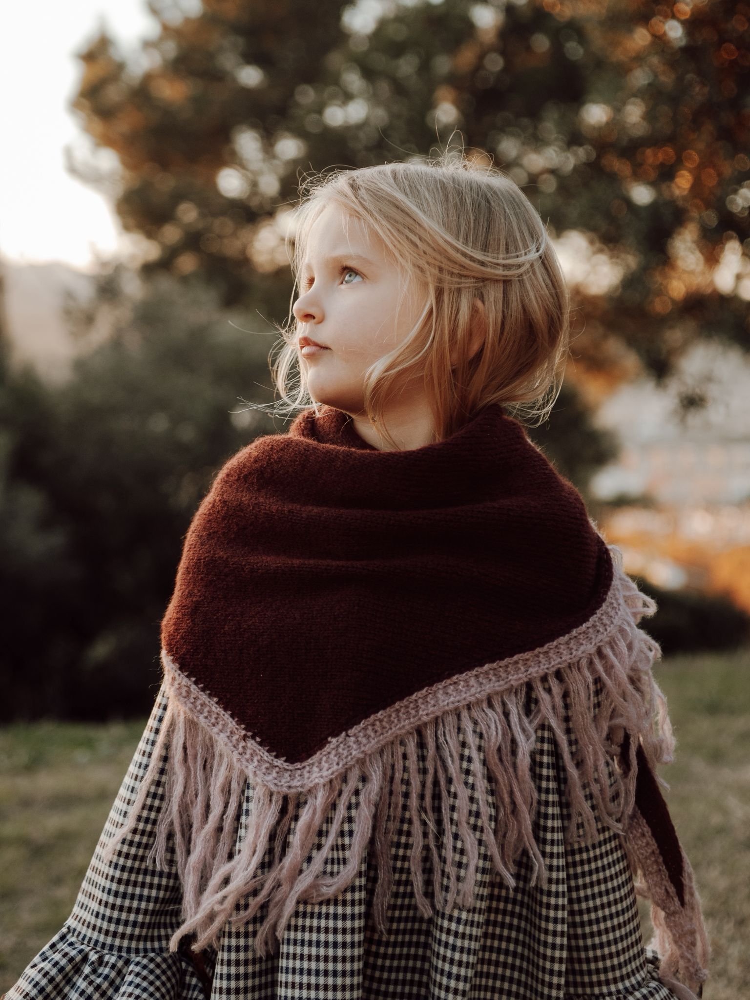 DELUEM x AMELIA - PONCHO ALCOTT KIDS- BOURDEAUX