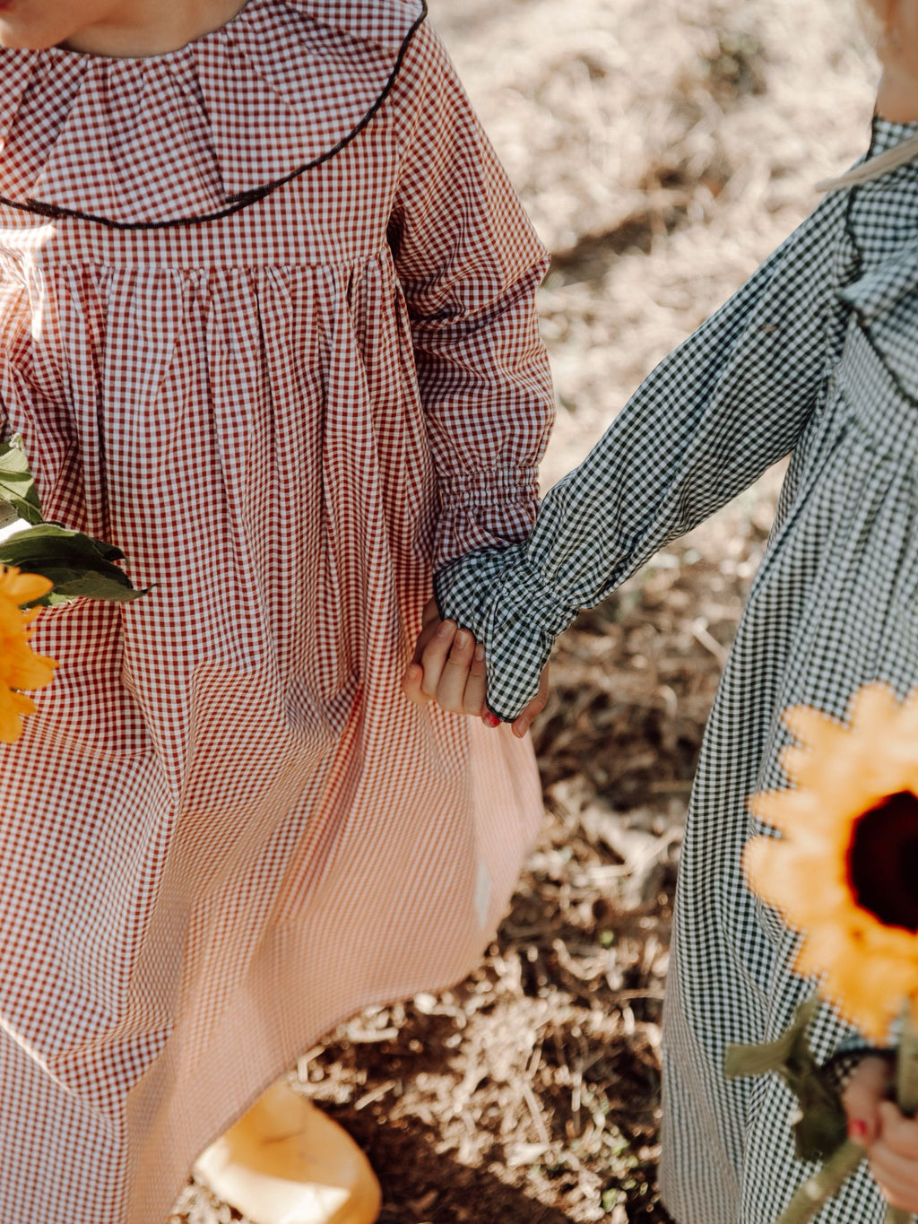 Petra's nightie in Terracotta Gingham