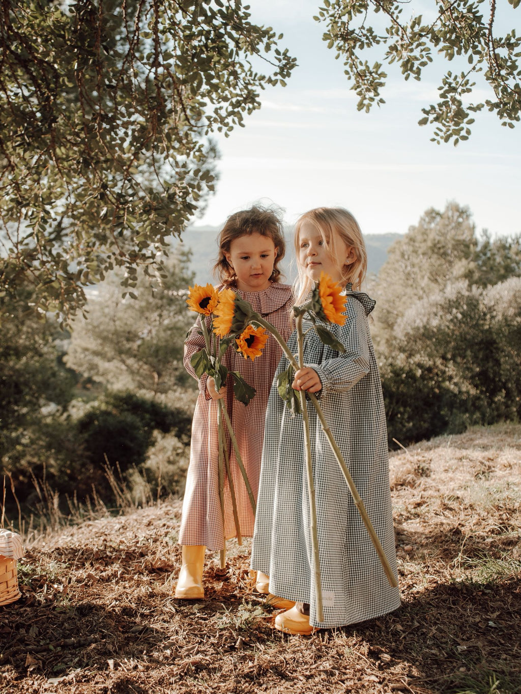 Petra's nightie in Terracotta Gingham