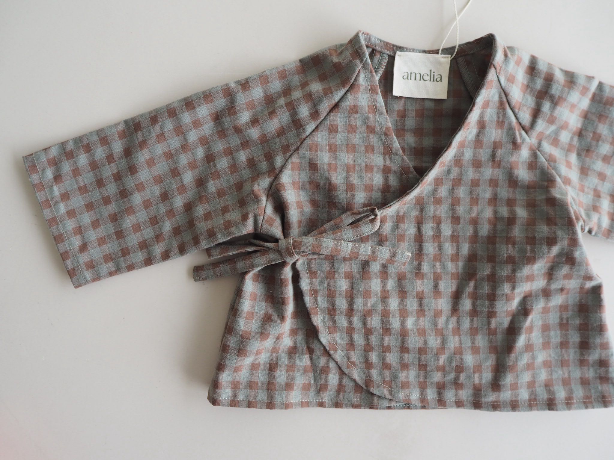 Teo's set in Sagewood Gingham