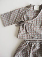 Teo's set in Sagewood Gingham