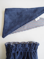 Candela's Bandana Reversible in Ocean Blue