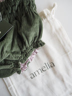Simona's Bloomer Reversible in Loden Green and Rose