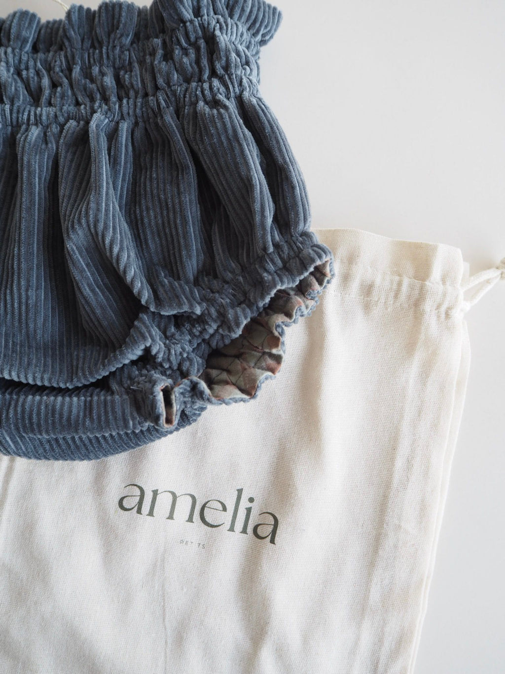 Simona's Bloomer Reversible in Duck Blue and Sagewood