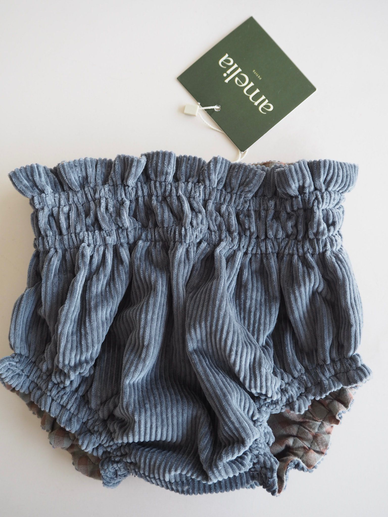 Simona's Bloomer Reversible in Duck Blue and Sagewood