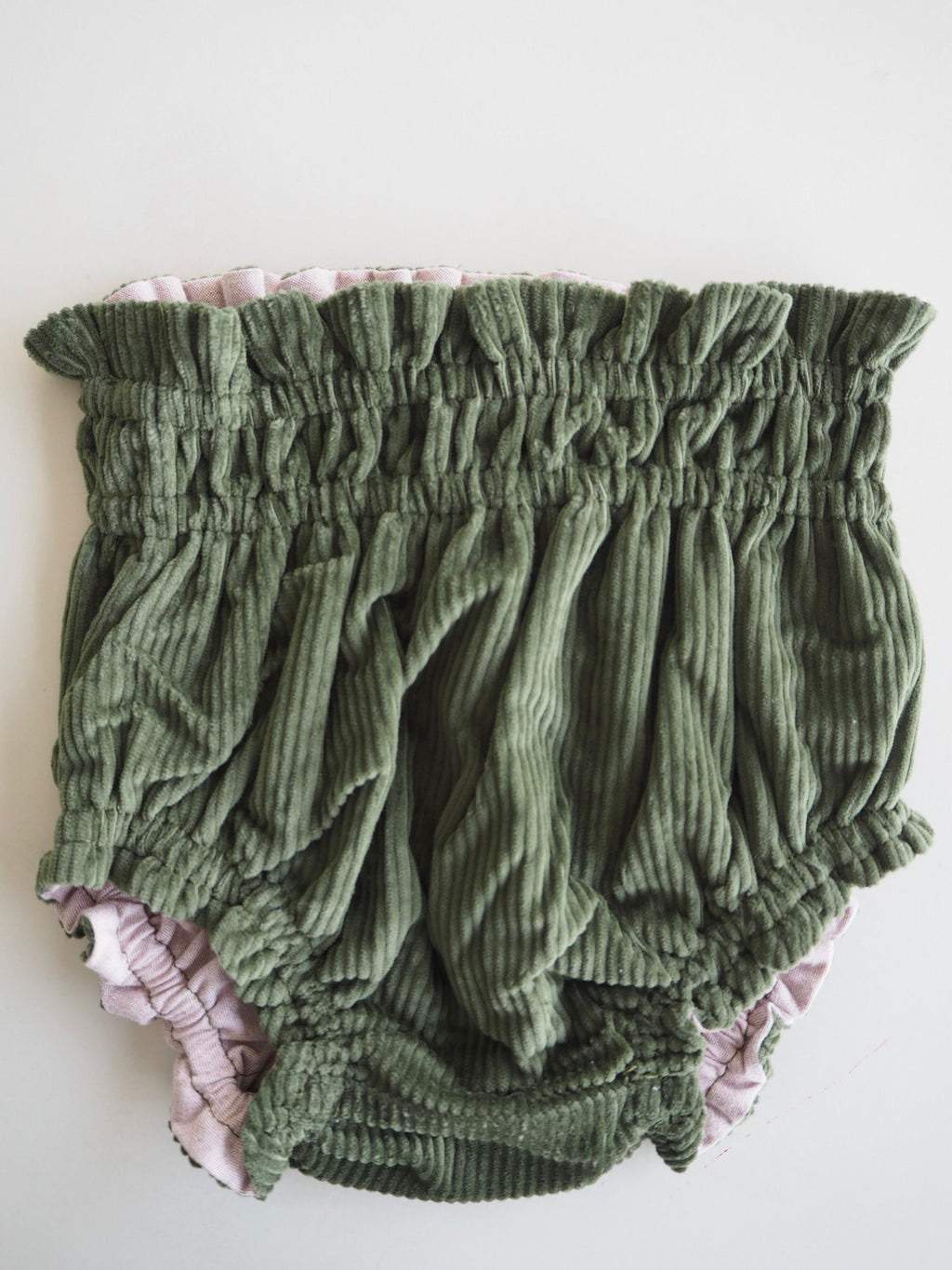Simona's Bloomer Reversible in Loden Green and Rose