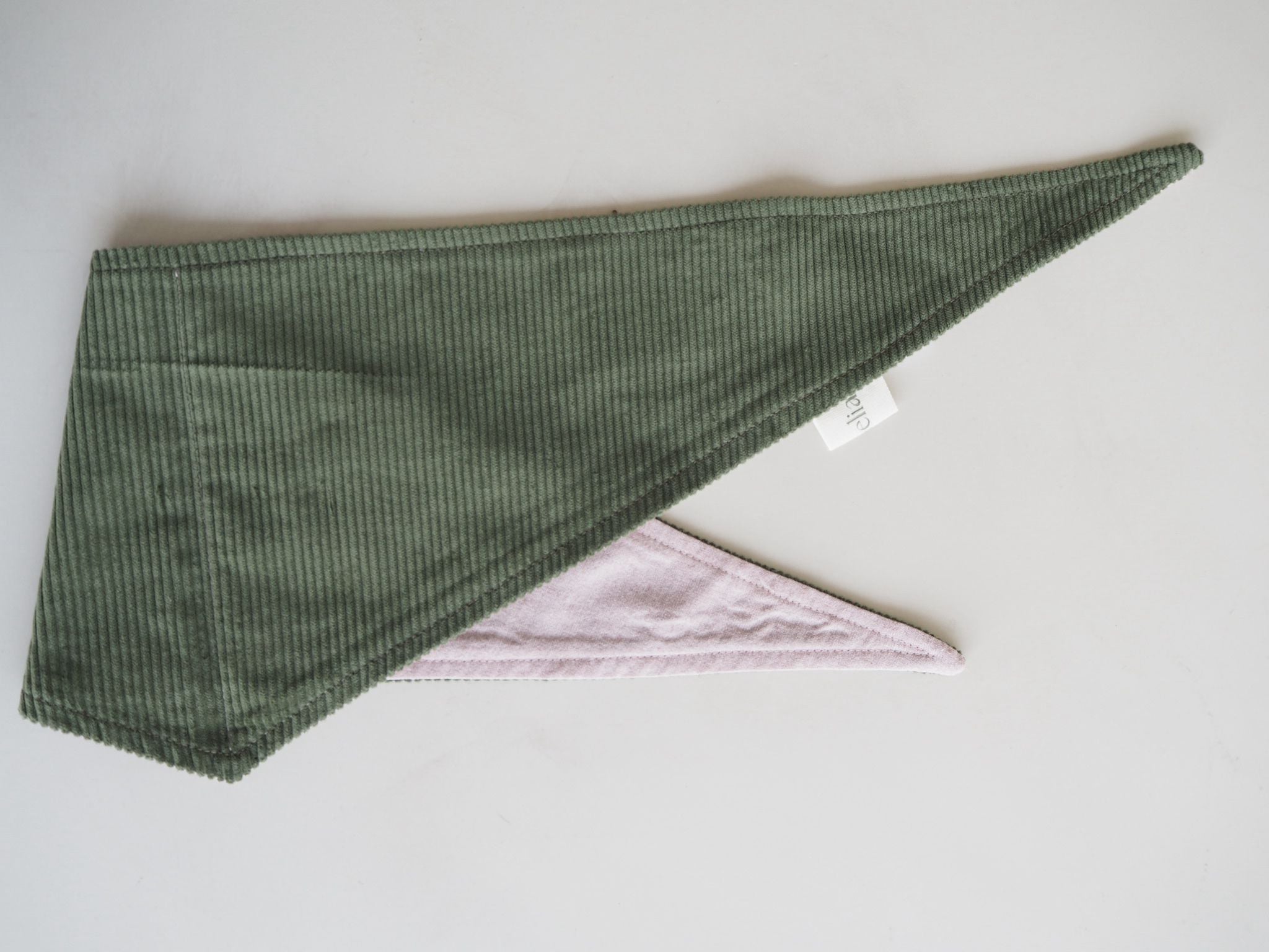 Candela's Bandana Reversible in Loden Green and Rose