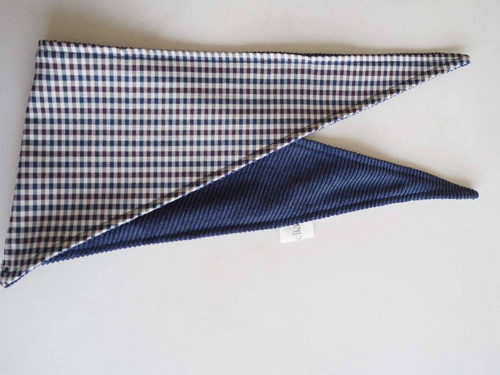 Candela's Bandana Reversible in Ocean Blue