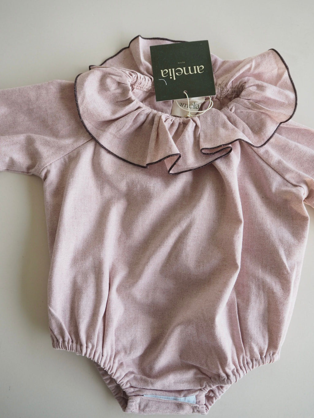 Marco's romper in Rose