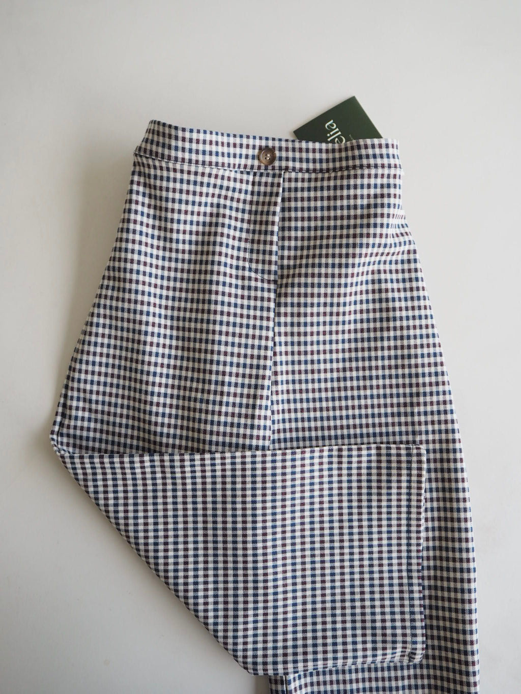 Bosco's in Navy and Berry Gingham