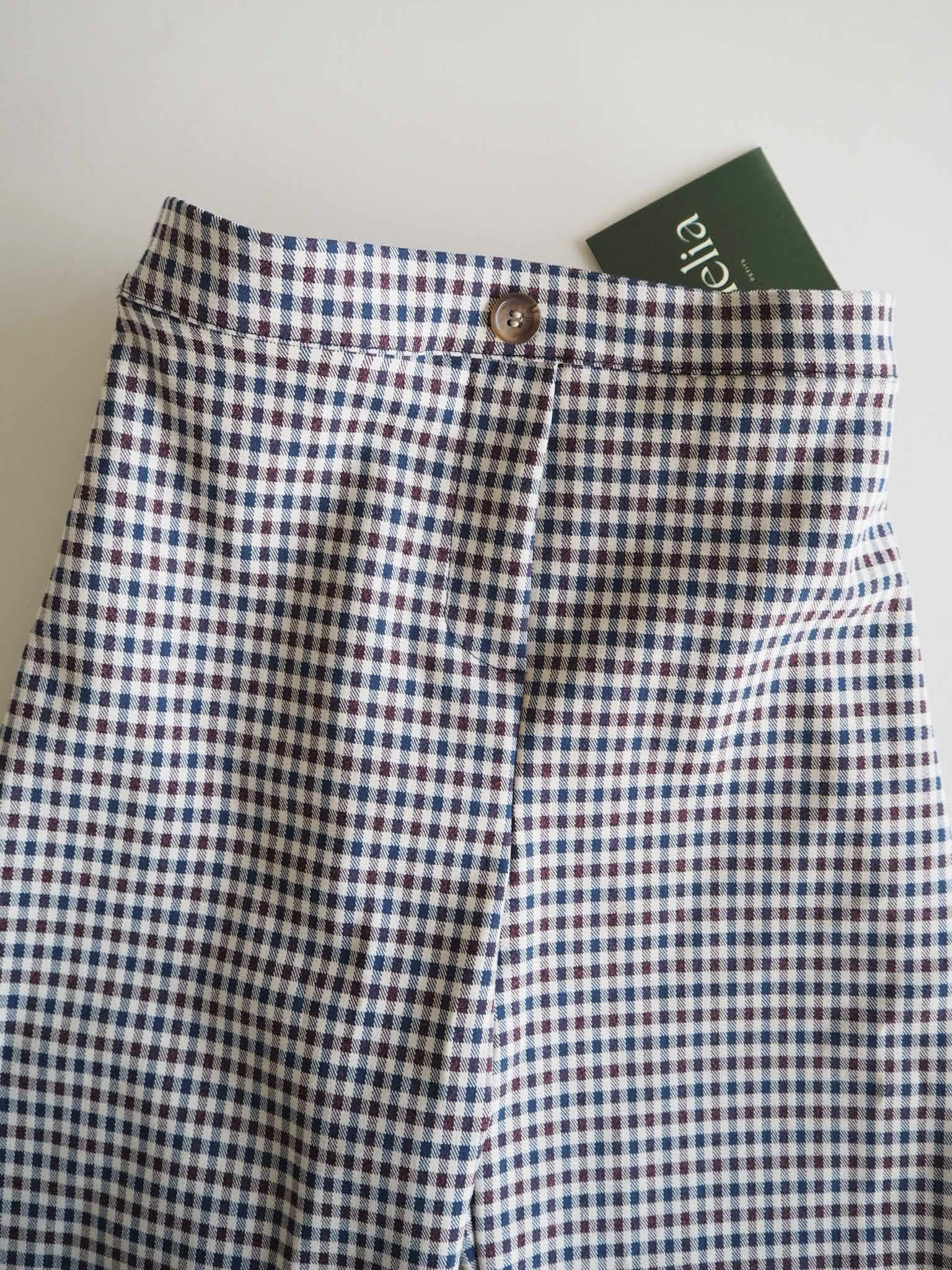 Bosco's in Navy and Berry Gingham