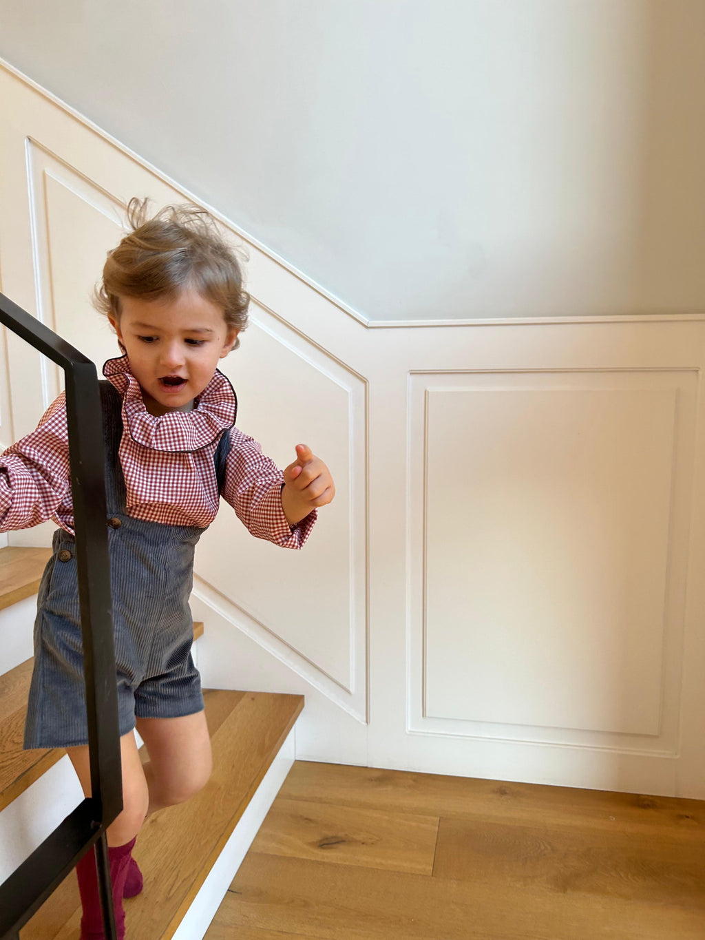 Lucas's shorts in Duck Blue Corduroy