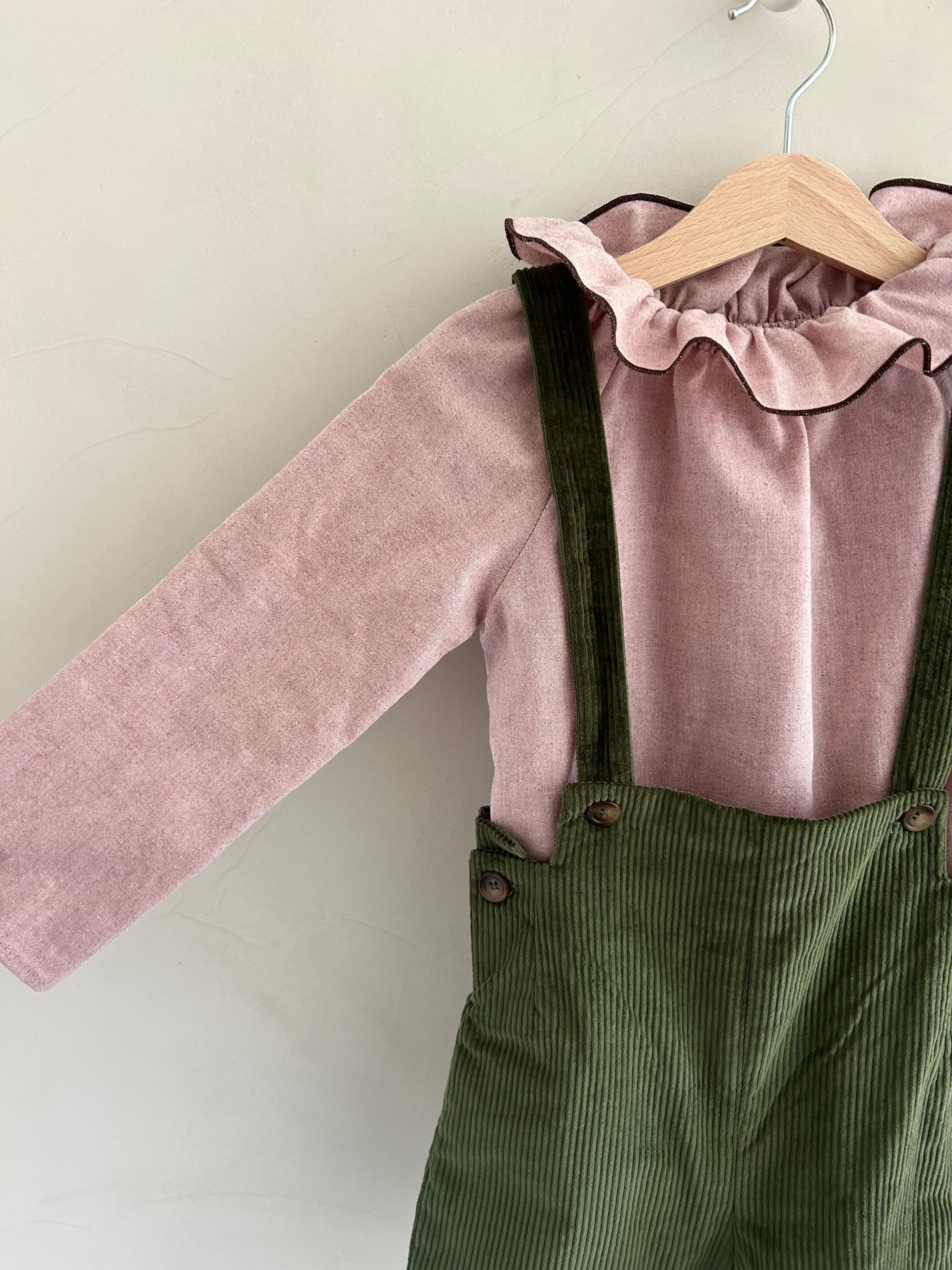 Lucas's shorts in Loden Green Corduroy