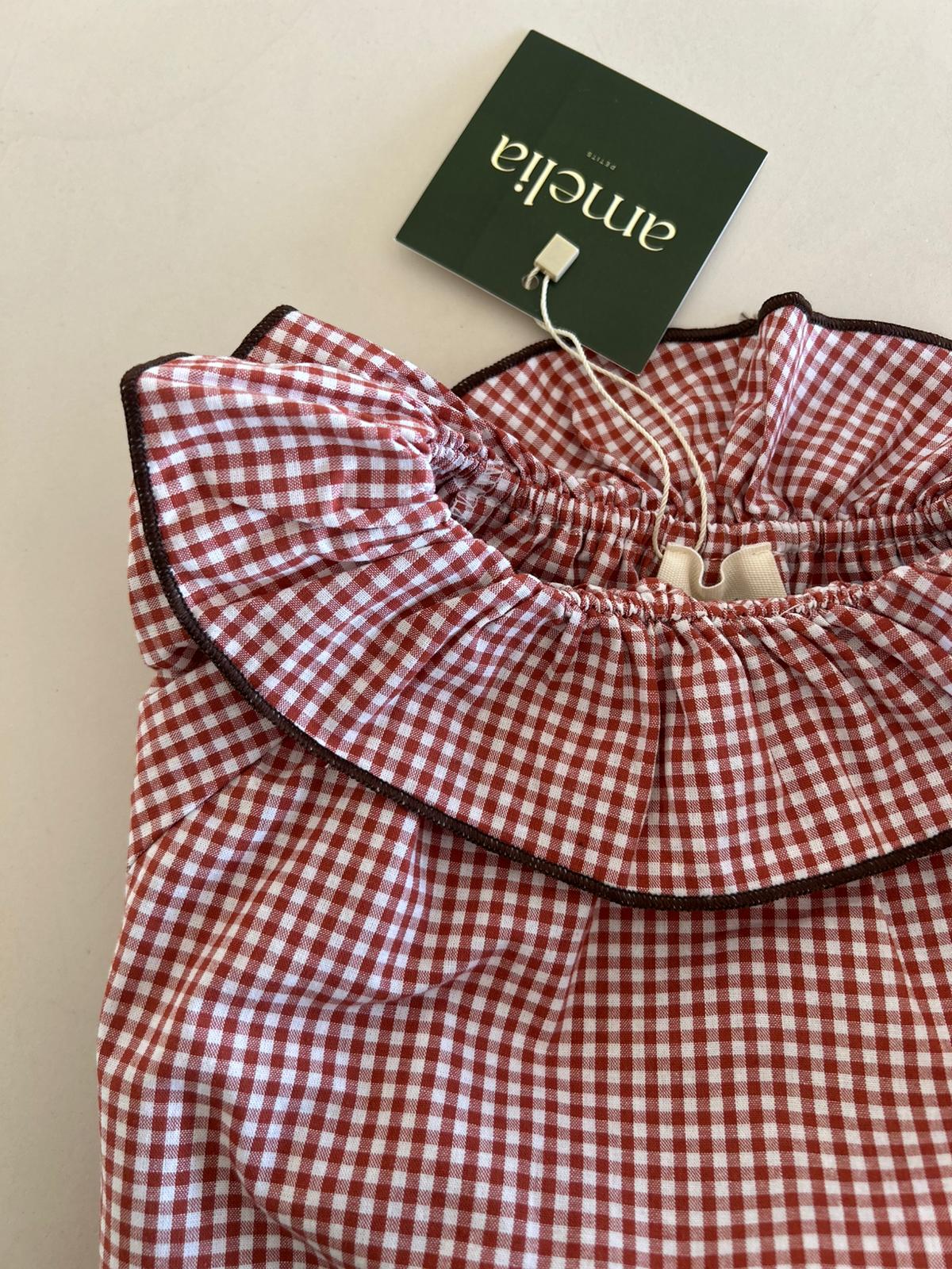 Nico's set in Terracotta Gingham