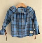 Olivia's set in Blue Mist Tartan
