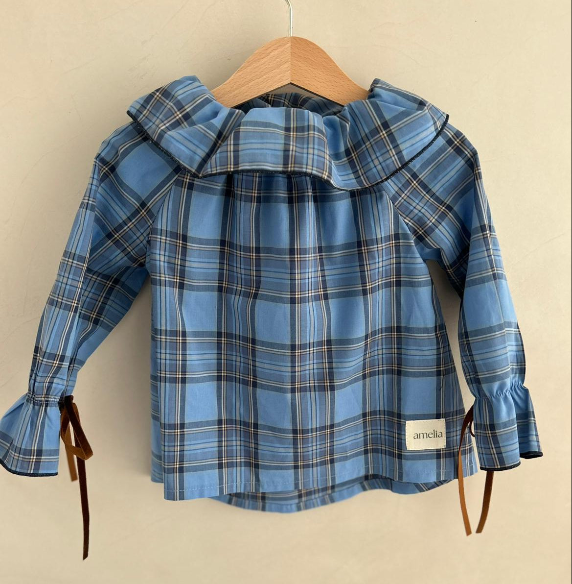 Olivia's set in Blue Mist Tartan