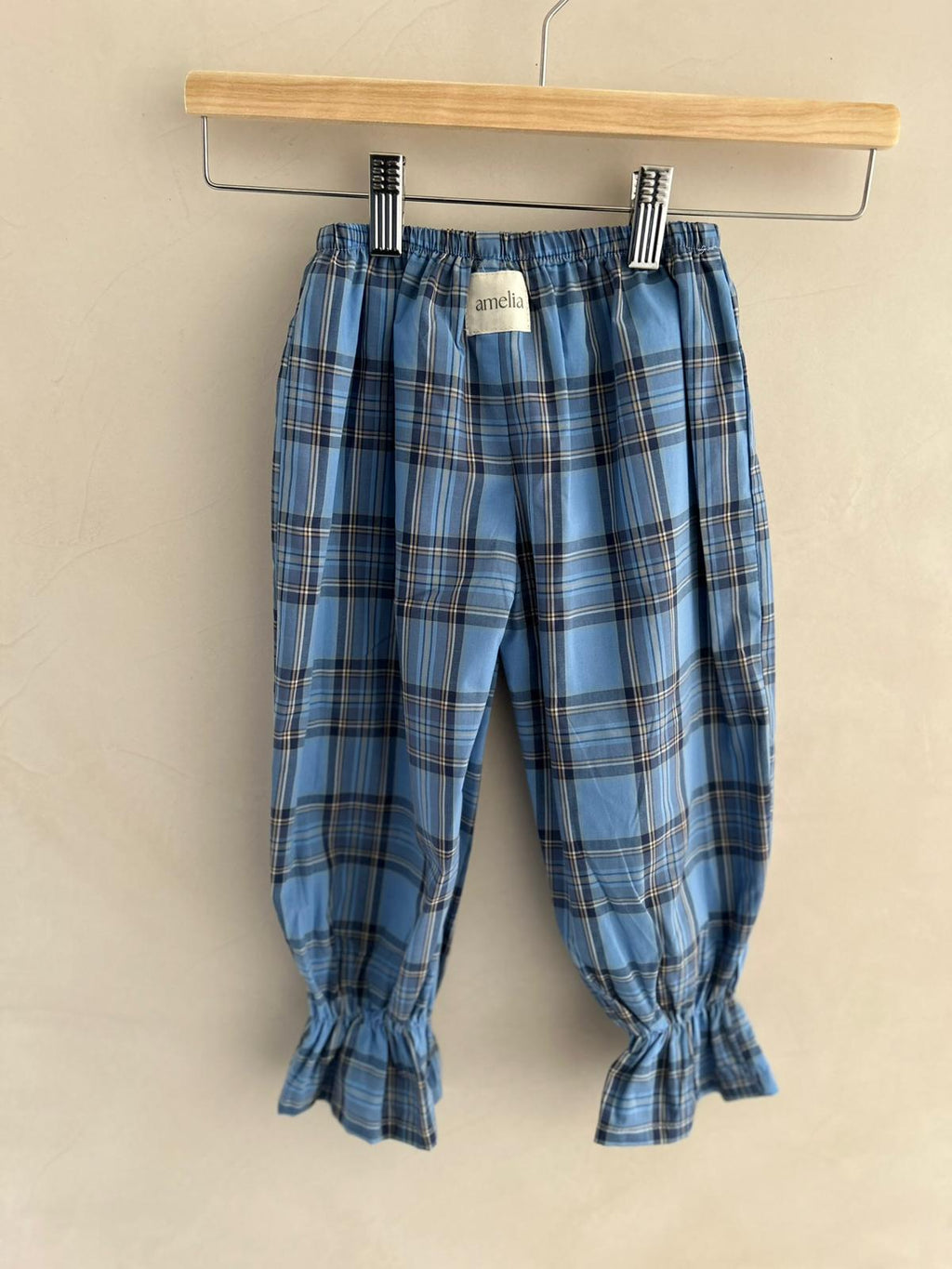 Olivia's set in Blue Mist Tartan