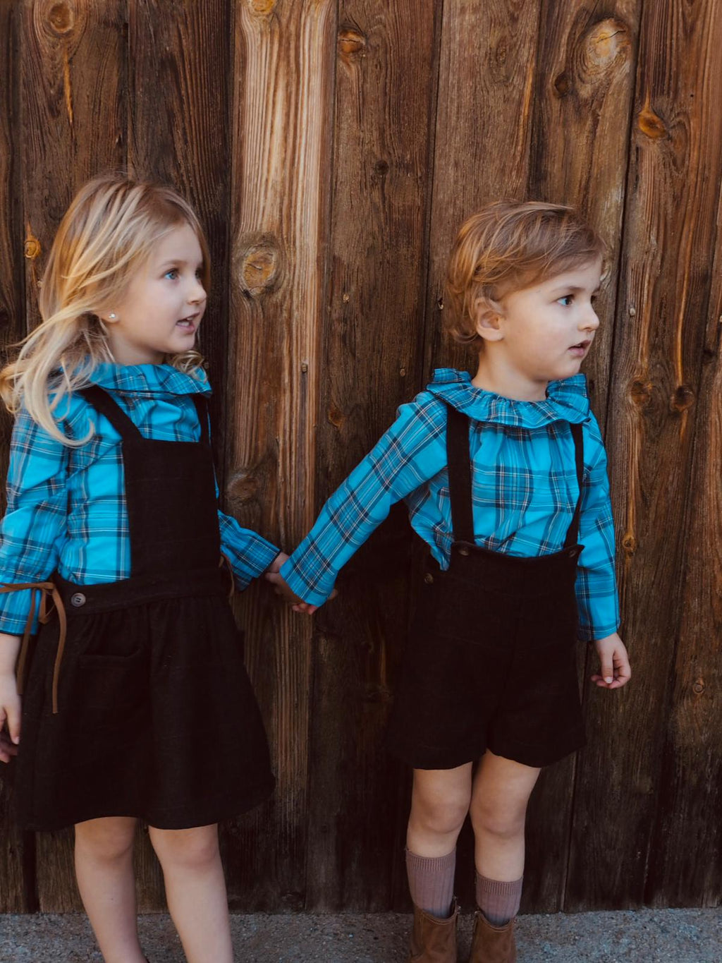 Vela's skirt in Brown Wool