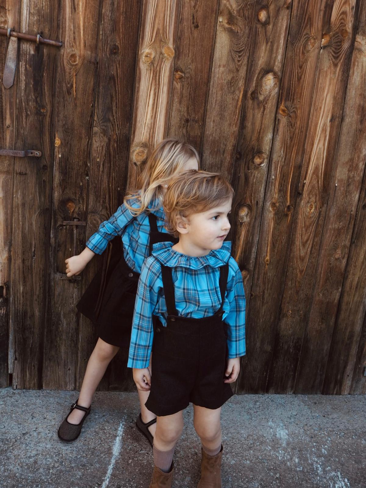 Lucas's shorts in Brown Wool