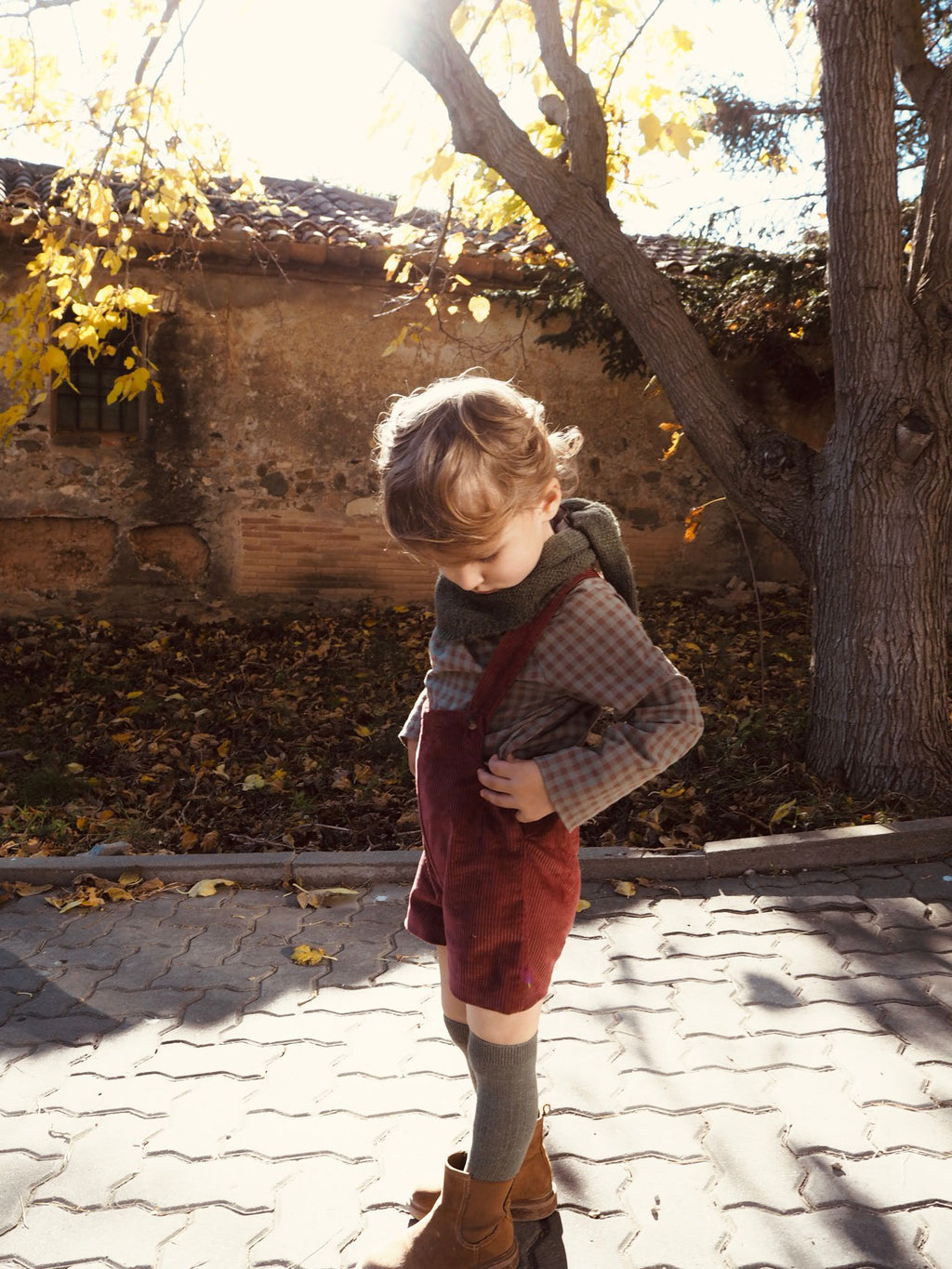Lucas's shorts in Marsala Corduroy