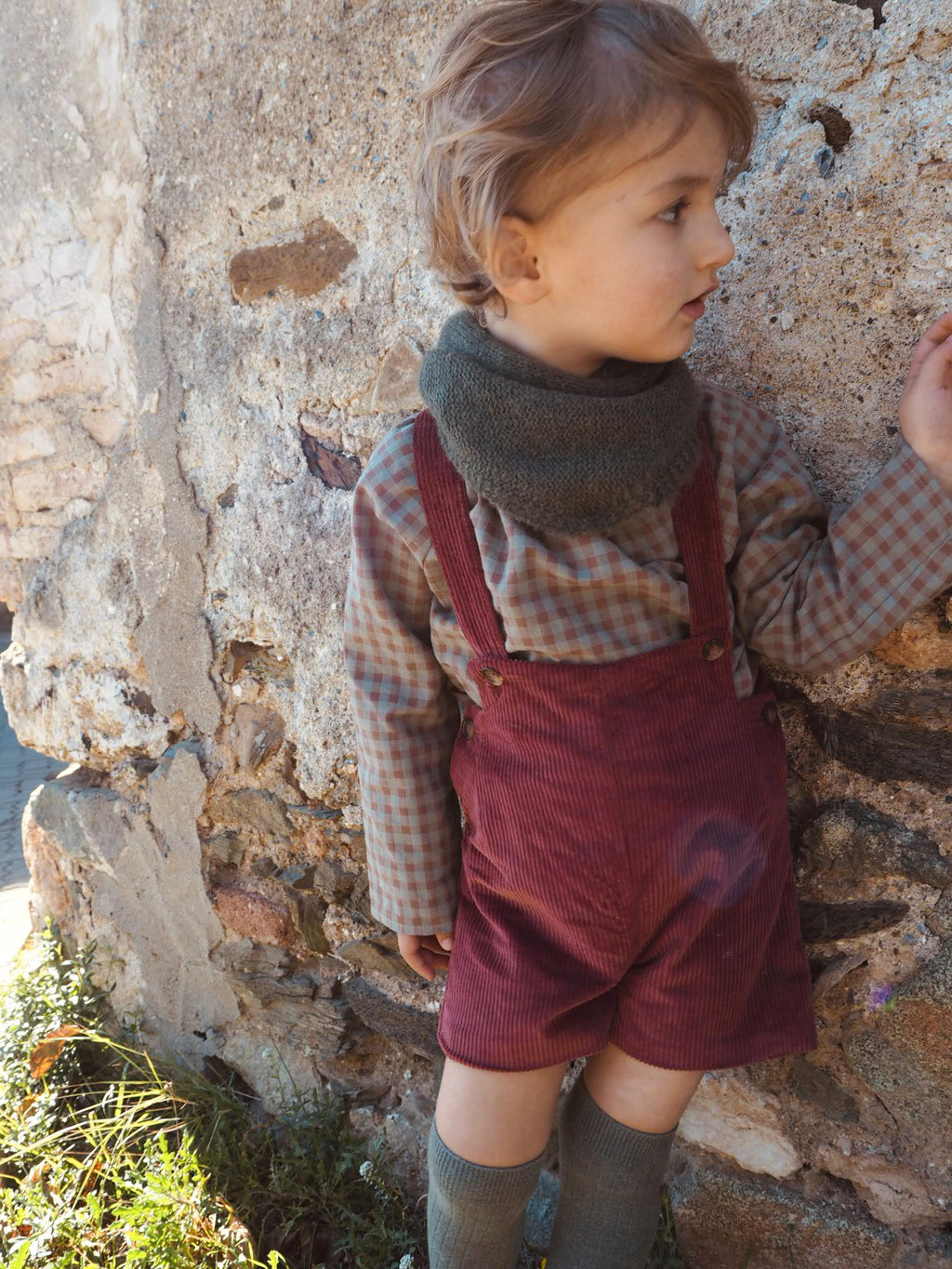 Lucas's shorts in Marsala Corduroy