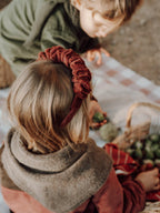 Sienna's Headband in Marsala Corduroy