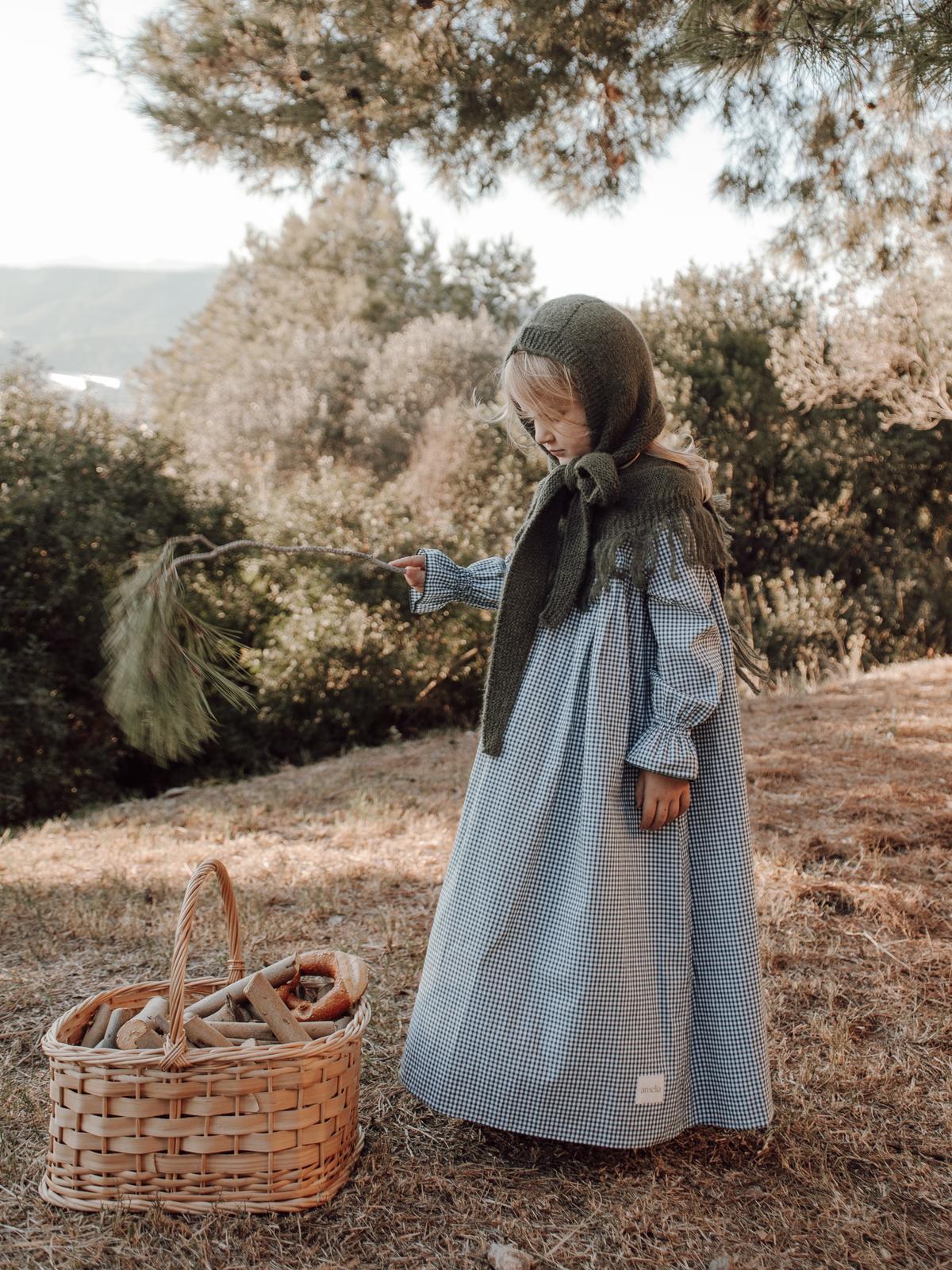 DELUEM X AMELIA - BALACLAVA KIDS VERDE CAZA