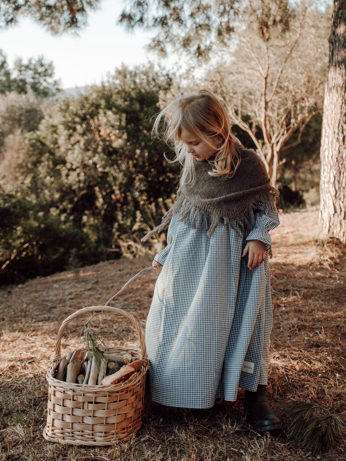 DELUEM x AMELIA - PONCHO ALCOTT KIDS- TOPO