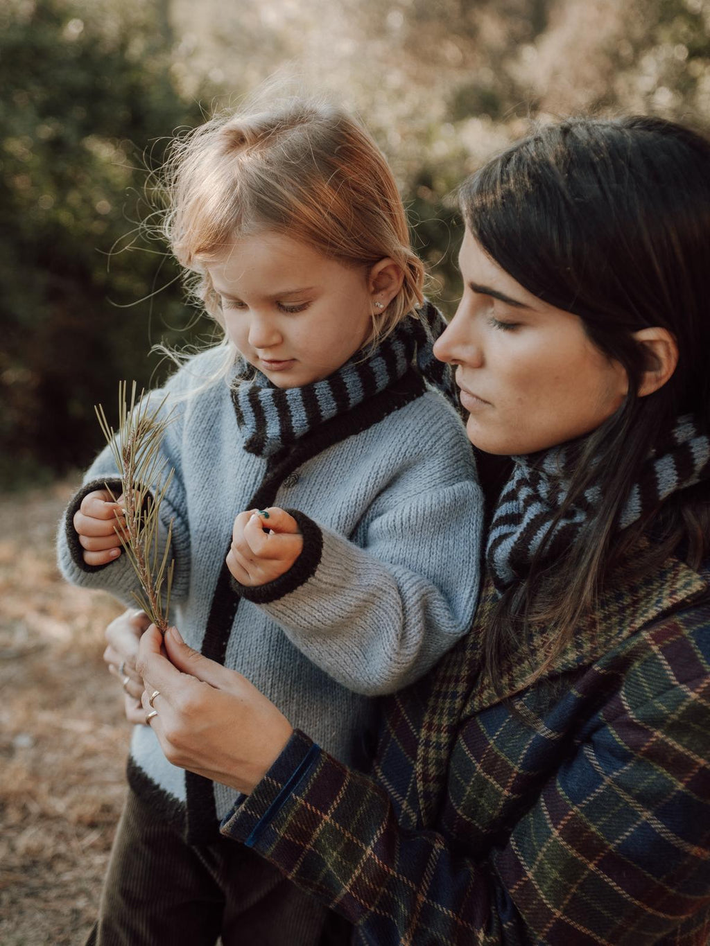 DELUEM x AMELIA - CHAQUETA MAGGIE KIDS- BLUE AND BROWN