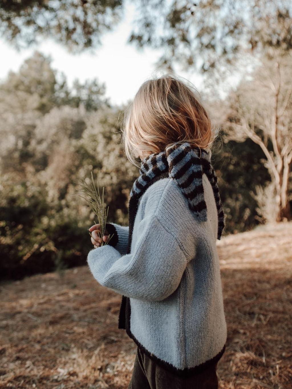 DELUEM x AMELIA - CHAQUETA MAGGIE KIDS- BLUE AND BROWN