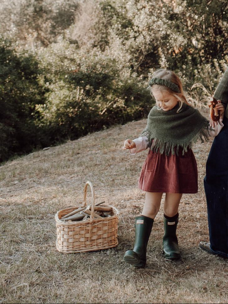 Vela's skirt in Marsala Corduroy