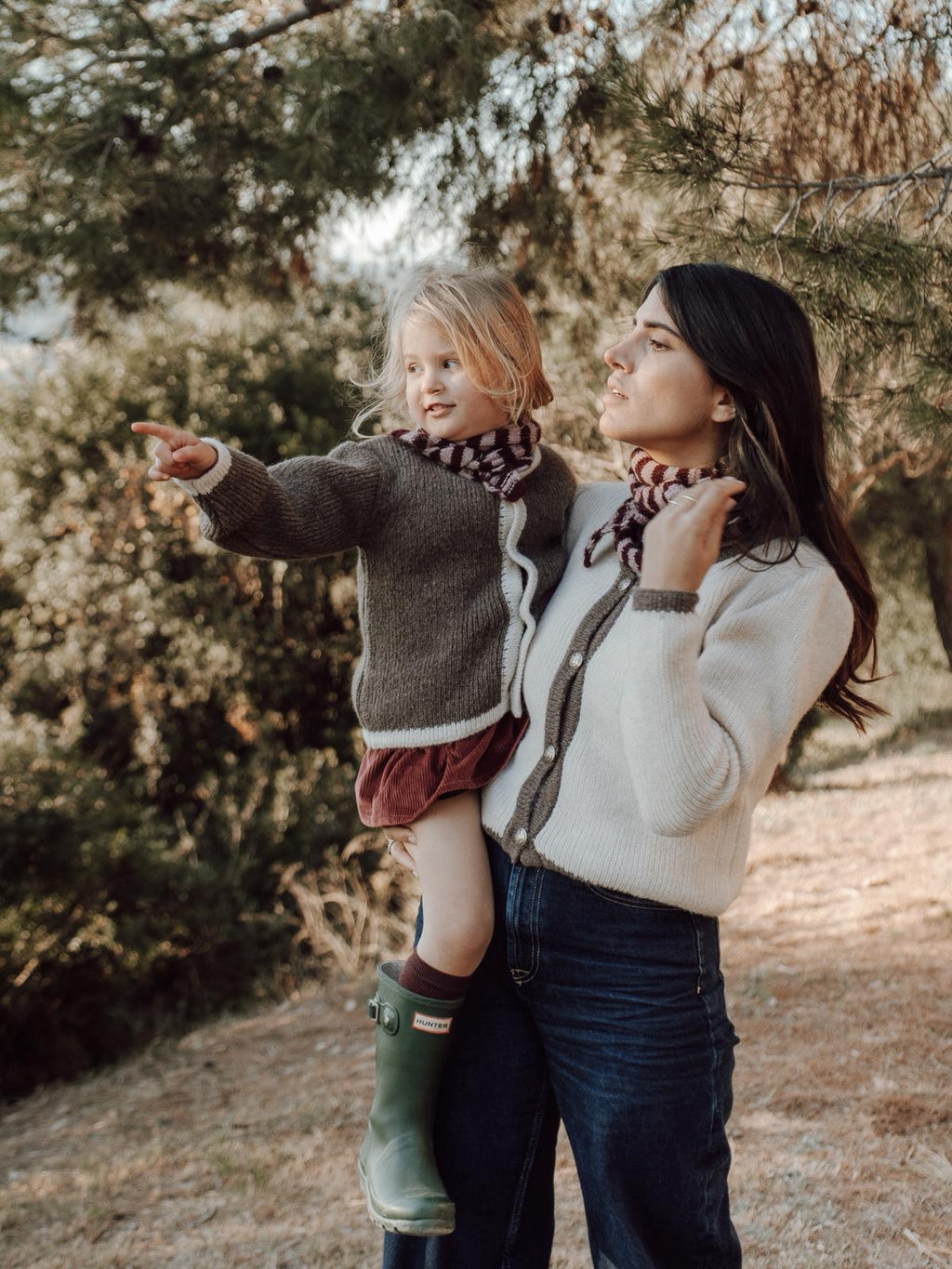 DELUEM x AMELIA - BANDANA KIDS DE PUNTO ALCOTT BORDEAUX