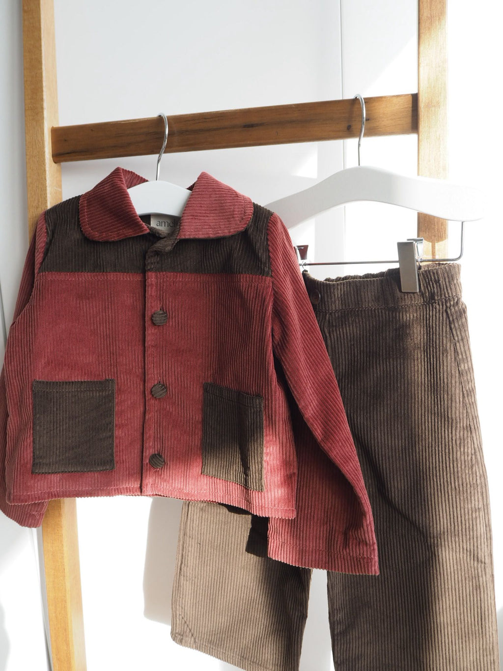 Catalina's Jacket in Marsala and Chocolate