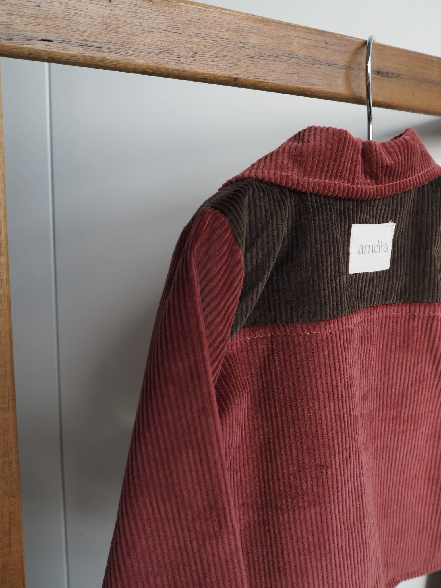 Catalina's Jacket in Marsala and Chocolate